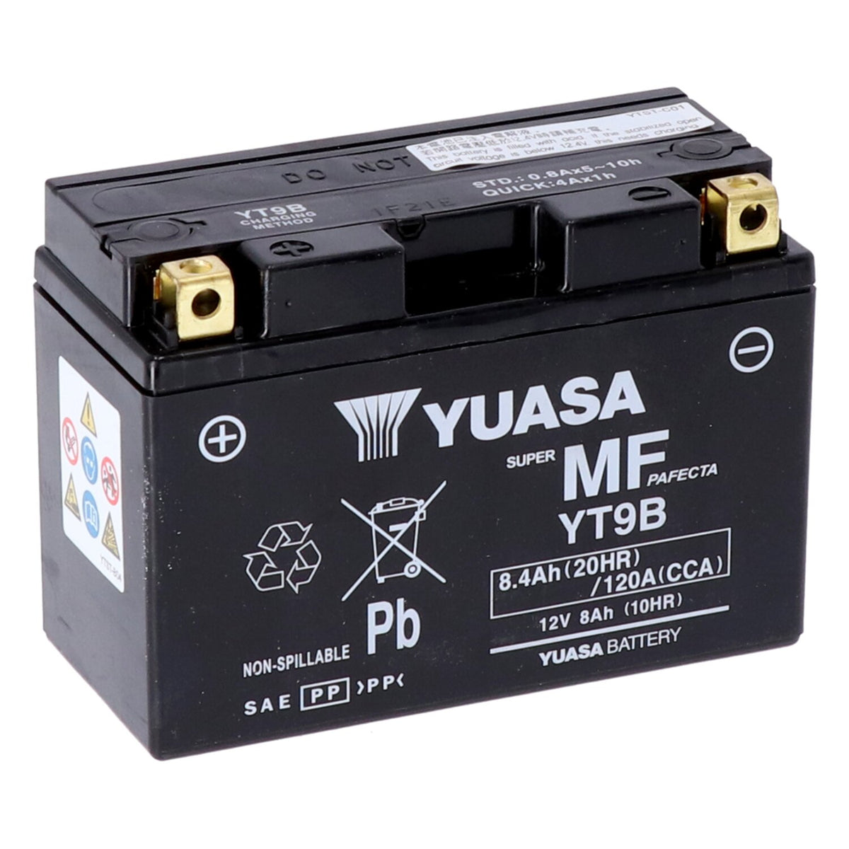 Yuasa AGM-batteri YT9B-WC