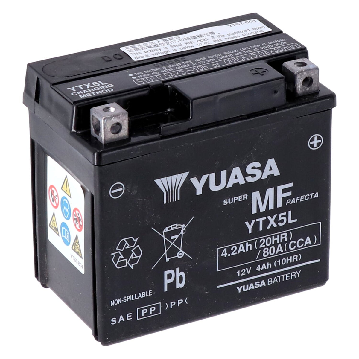 Yuasa AGM-batteri YTX5L-WC