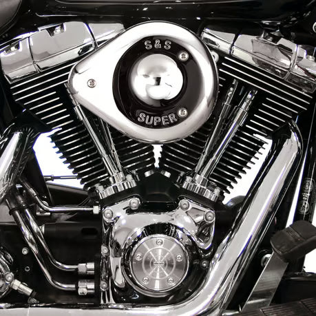 S&S, teardrop air cleaner assembly. Chrome Item No: 940509