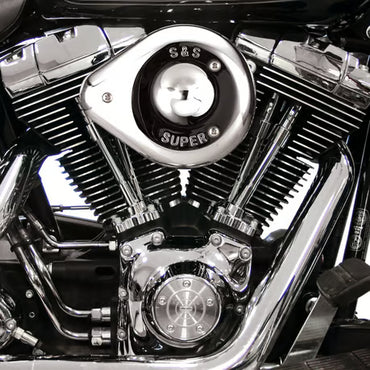 S&S Teardrop Luftfilter Kit (Krom) – Det Ikoniske Dråbe-Look til Harley-Davidson Big Twin