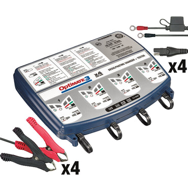 Tecmate OptiMate 4-bank 12V batterilader