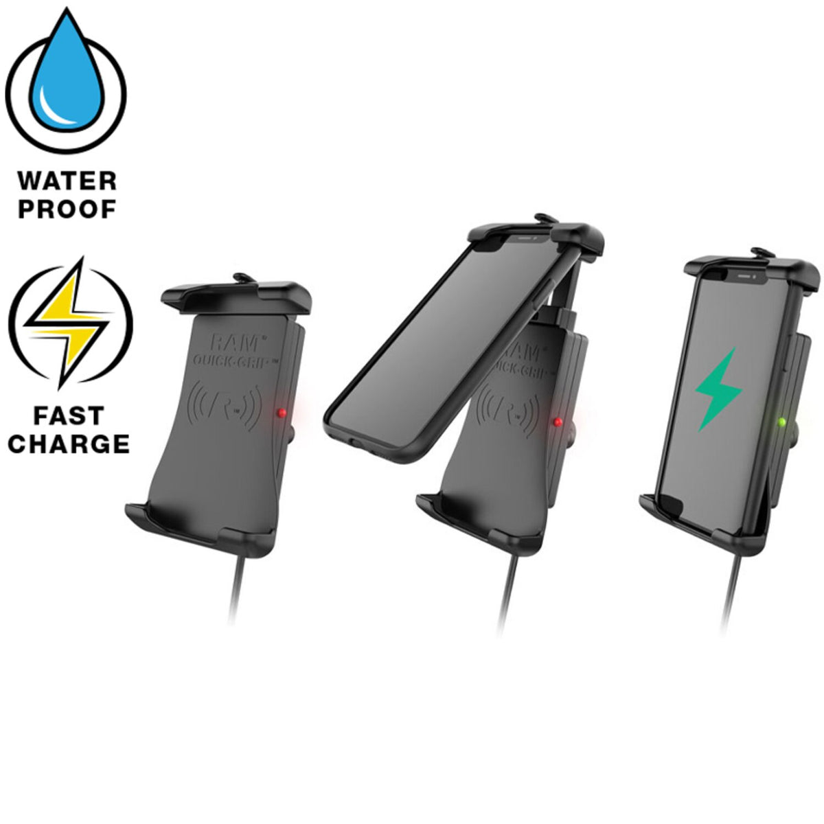 RAM Mounts Quick-Grip trådløs opladerholder