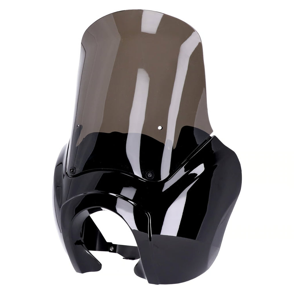 Headlamp fairing. Gloss black. Tinted windshield Item No: 947445