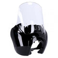 Headlamp fairing. Gloss black. Clear windshield Item No: 947446