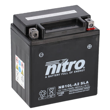 Nitro forseglet AGM-gelbatteri YB10L-A2 SLA