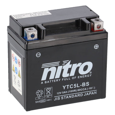 Nitro NT5L SLA forseglet AGM-gelbatteri