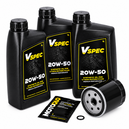 MCS Olieservice-kit 20W50 Fuldsyntetisk (Harley-Davidson)