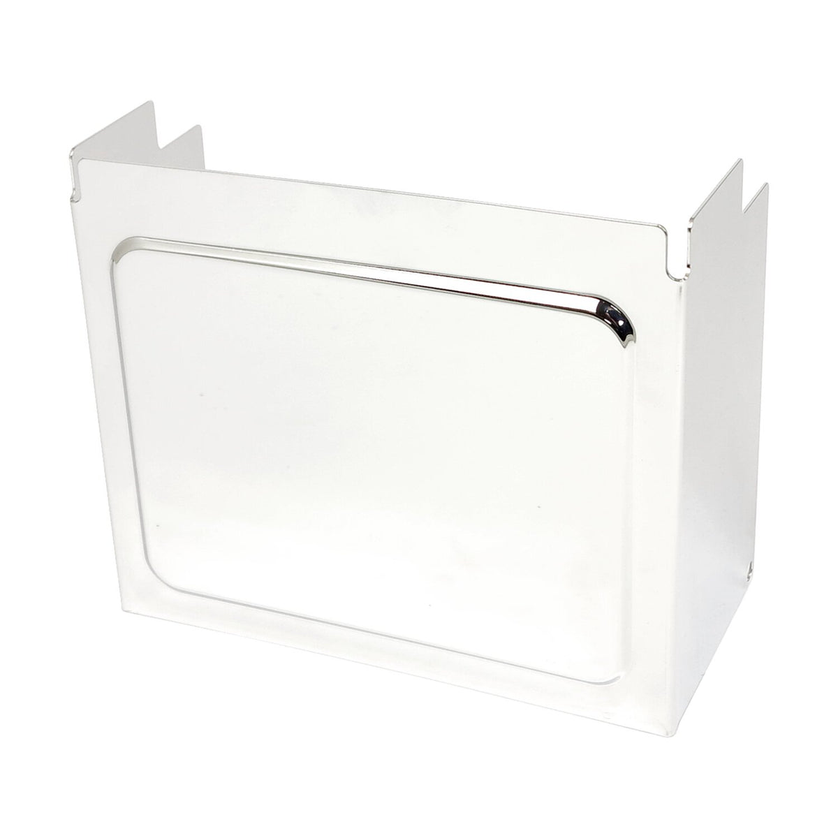 MCS batteridæksel i krom med hævet sidepanel