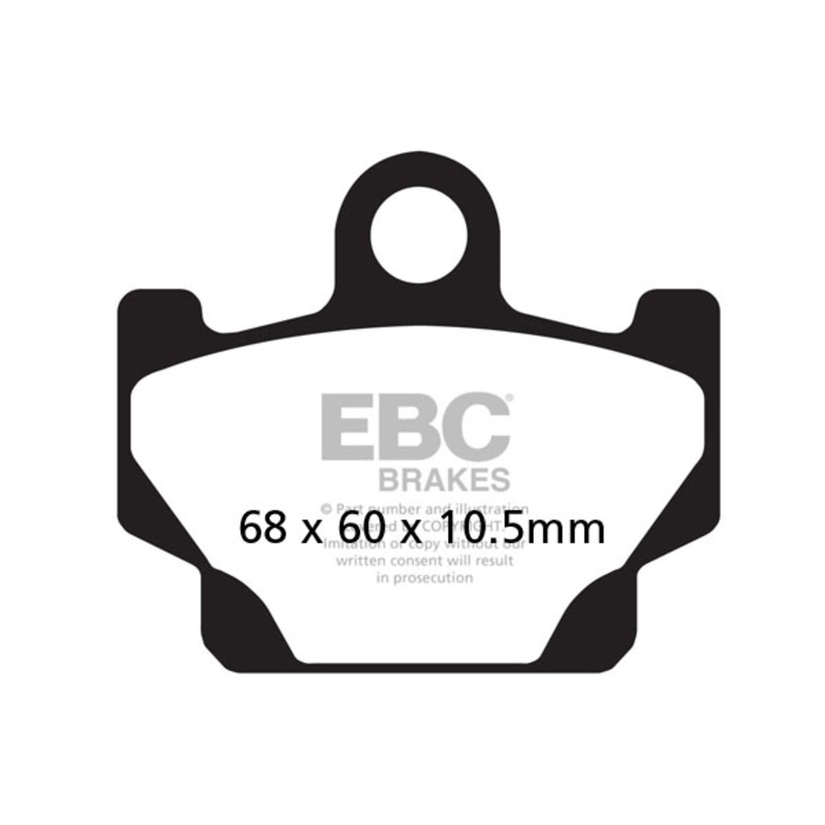 EBC V-pad semi-sinterede bremseklodser