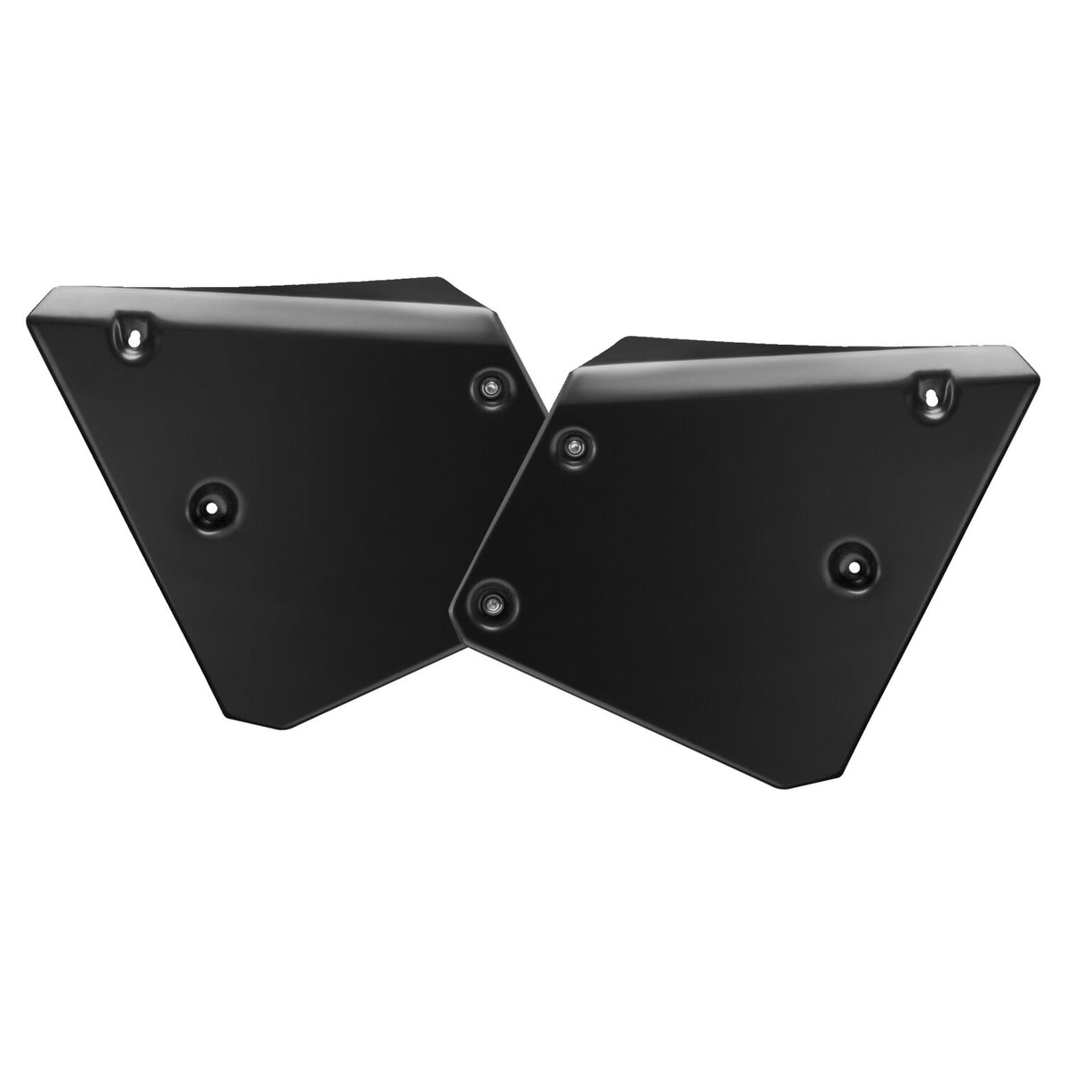 C-Racer frontnummerplader, sort ABS – sæt