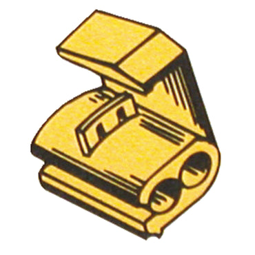 Parallel hurtigforbinder, gul, 12-10 gauge