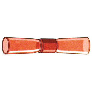 Standard røde loddesamlemuffer 22–18 AWG, 25 stk.