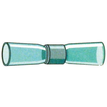 Standard blå loddesamlemuffer 16–14 AWG, 25 stk.