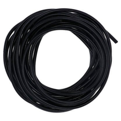 Standard PVC-kabelbeskyttelse, sort, 50 ft
