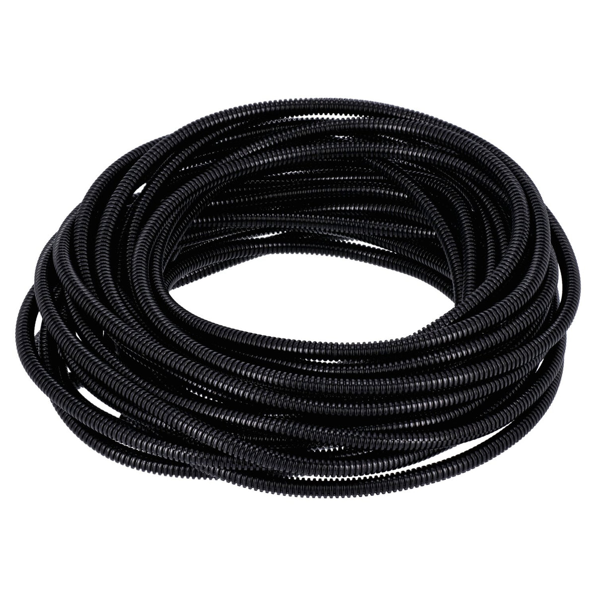 Standard PVC-kabelbeskyttelse, sort, 50 ft