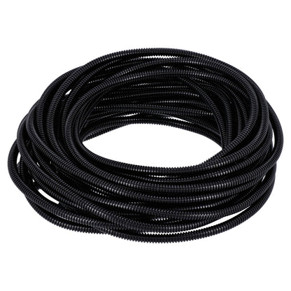 Standard PVC-kabelbeskyttelse, sort, 50 ft
