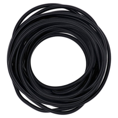 PVC-kabelbeskyttelse med slids, sort – 50 ft
