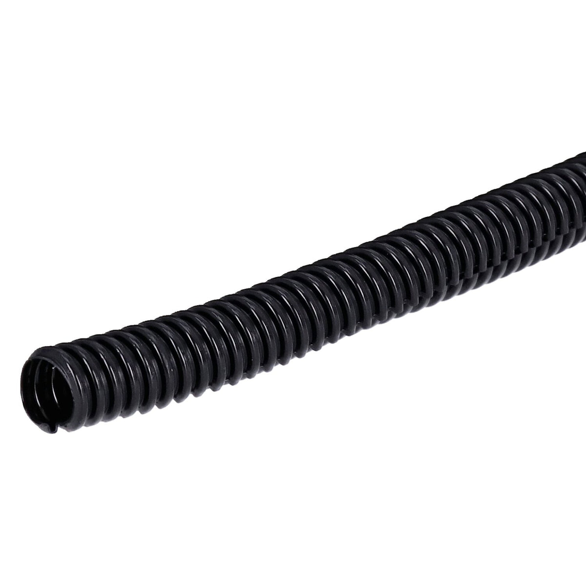 PVC-kabelbeskyttelse med slids, sort – 50 ft