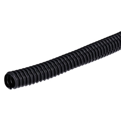 PVC-kabelbeskyttelse med slids, sort – 50 ft