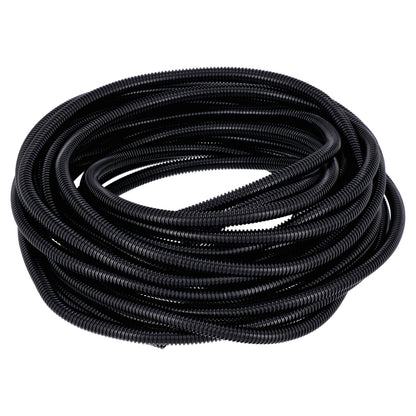 PVC-kabelbeskyttelse med slids, sort – 50 ft