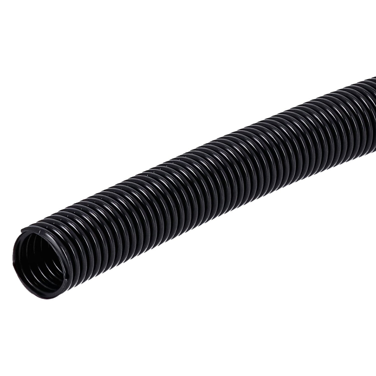 PVC-kabelbeskyttelse med split, sort – 19 mm