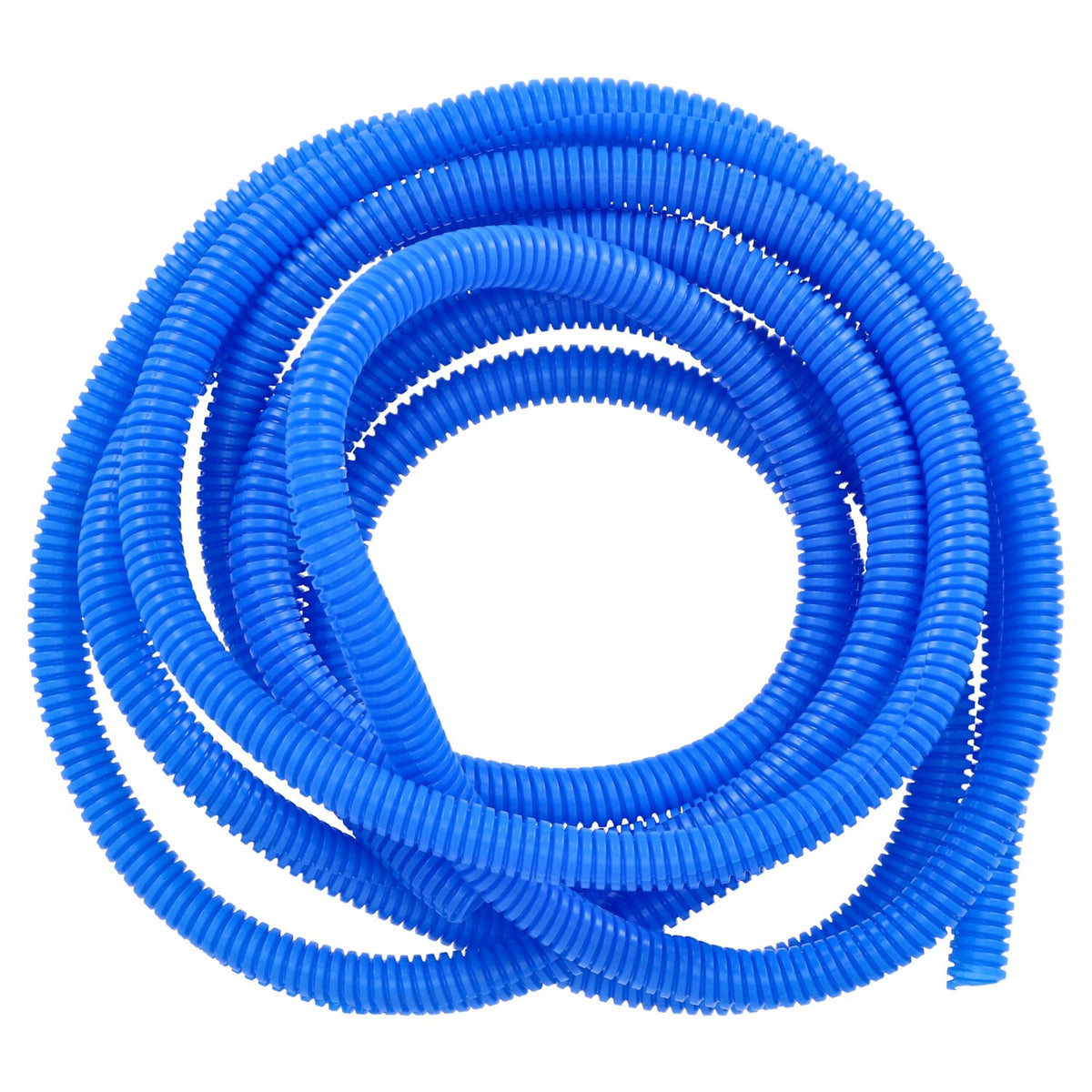 Blå PVC-kabelstrømpe med split, 12 ft