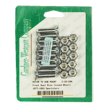 Brake rotor bolt kit, tapered flatheads Item No: 952004