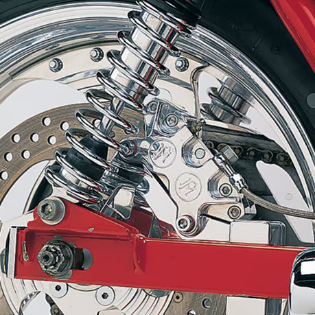 PM, Rear 4-p caliper bracket, 11.5". Polished Item No: 952590