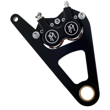 Performance Machine højre forreste kaliberbeslag, sort, 11,5”