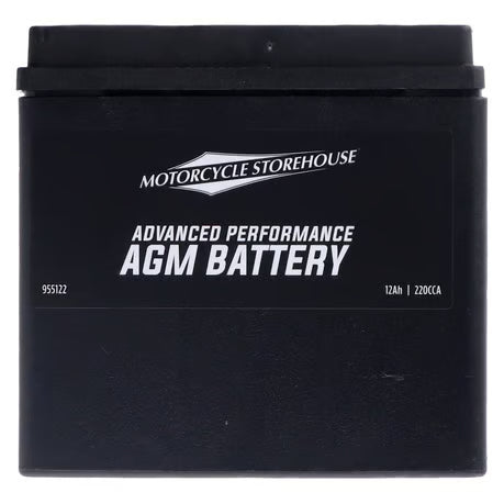 MCS, Advance Series - AGM sealed battery. 12v, 12Ah, 220cca Item No: 955122
