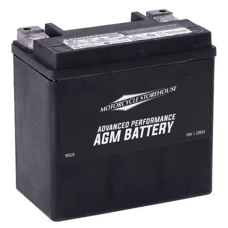 MCS, Advance Series - AGM sealed battery. 12v, 12ah, 220cca Item No: 955124