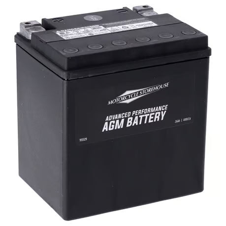 MCS, Advance Series - AGM sealed battery. 12v, 26ah, 400cca Item No: 955129