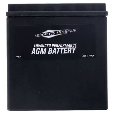 MCS, Advance Series - AGM sealed battery. 12v, 26ah, 400cca Item No: 955129
