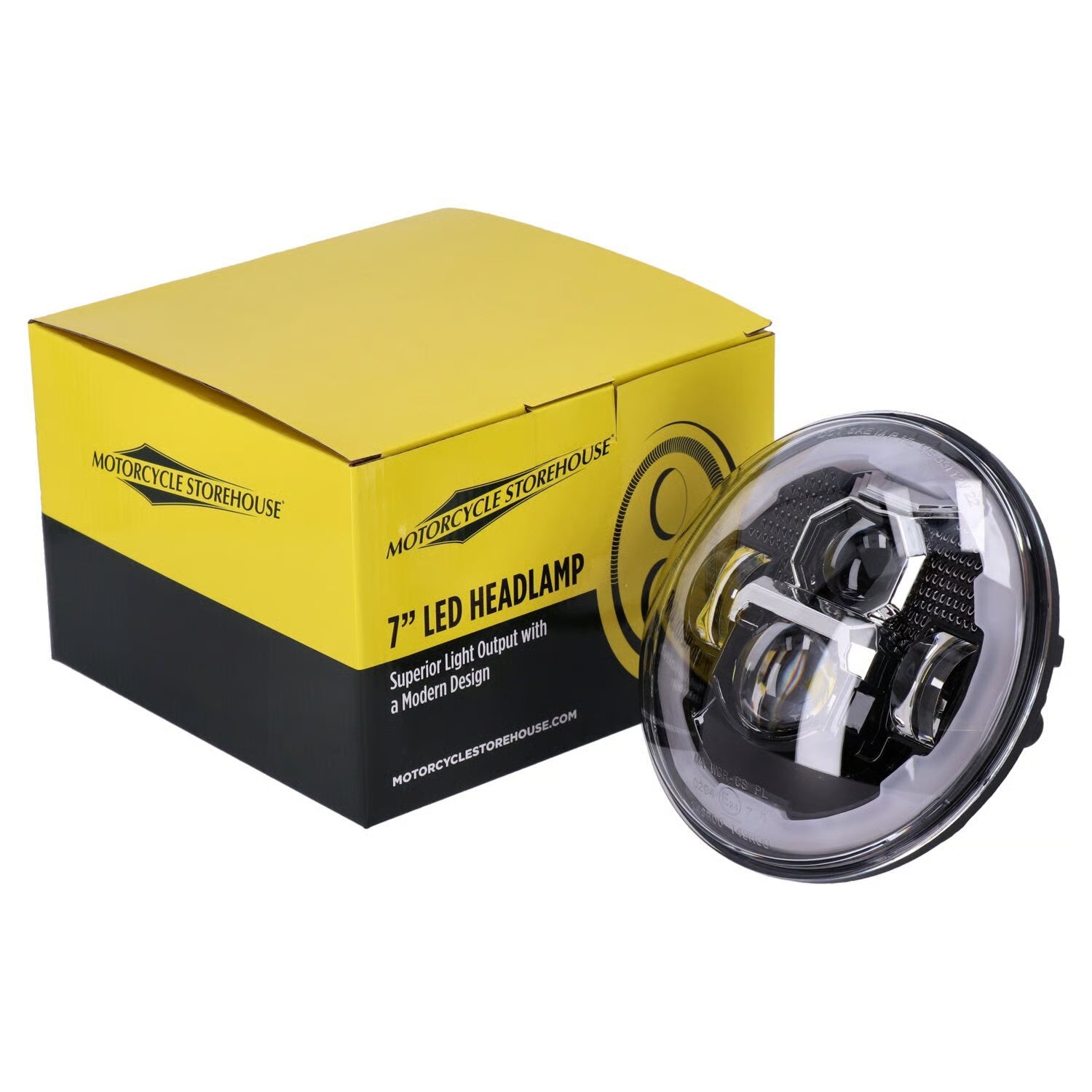 Bright, 7" LED headlamp unit. Black Item No: 955822