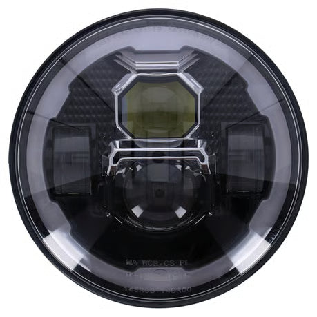 Bright, 7" LED headlamp unit. Black Item No: 955822