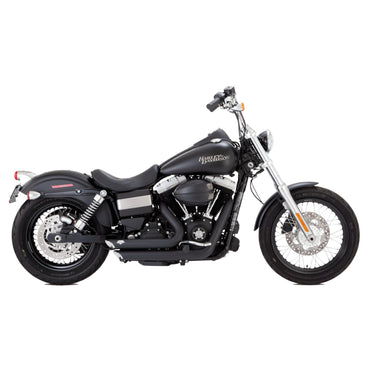 Vance & Hines Shortshots Staggered udstødning, sort