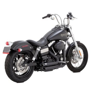 Vance & Hines Shortshots Staggered udstødning, sort