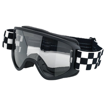 Biltwell Moto 2.0 Checkers motocrossbriller – sort/hvid