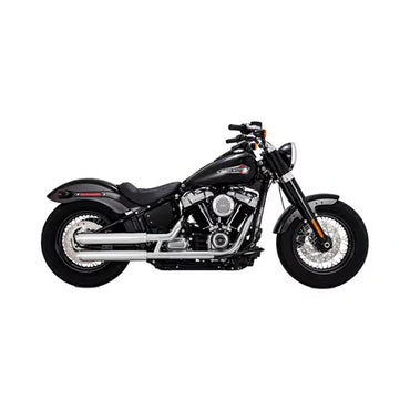 Vance & Hines Twin Slash 3" Slip-On Udstødning – Krom (Til Harley M8 Softail 2018–2025)