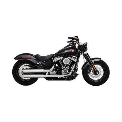 Vance & Hines Twin Slash 3" Slip-On Udstødning – Krom (Til Harley M8 Softail 2018–2025)