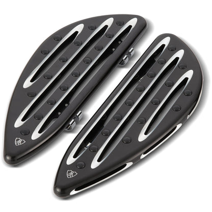 Arlen Ness Deep Cut fører-fodplader – sort