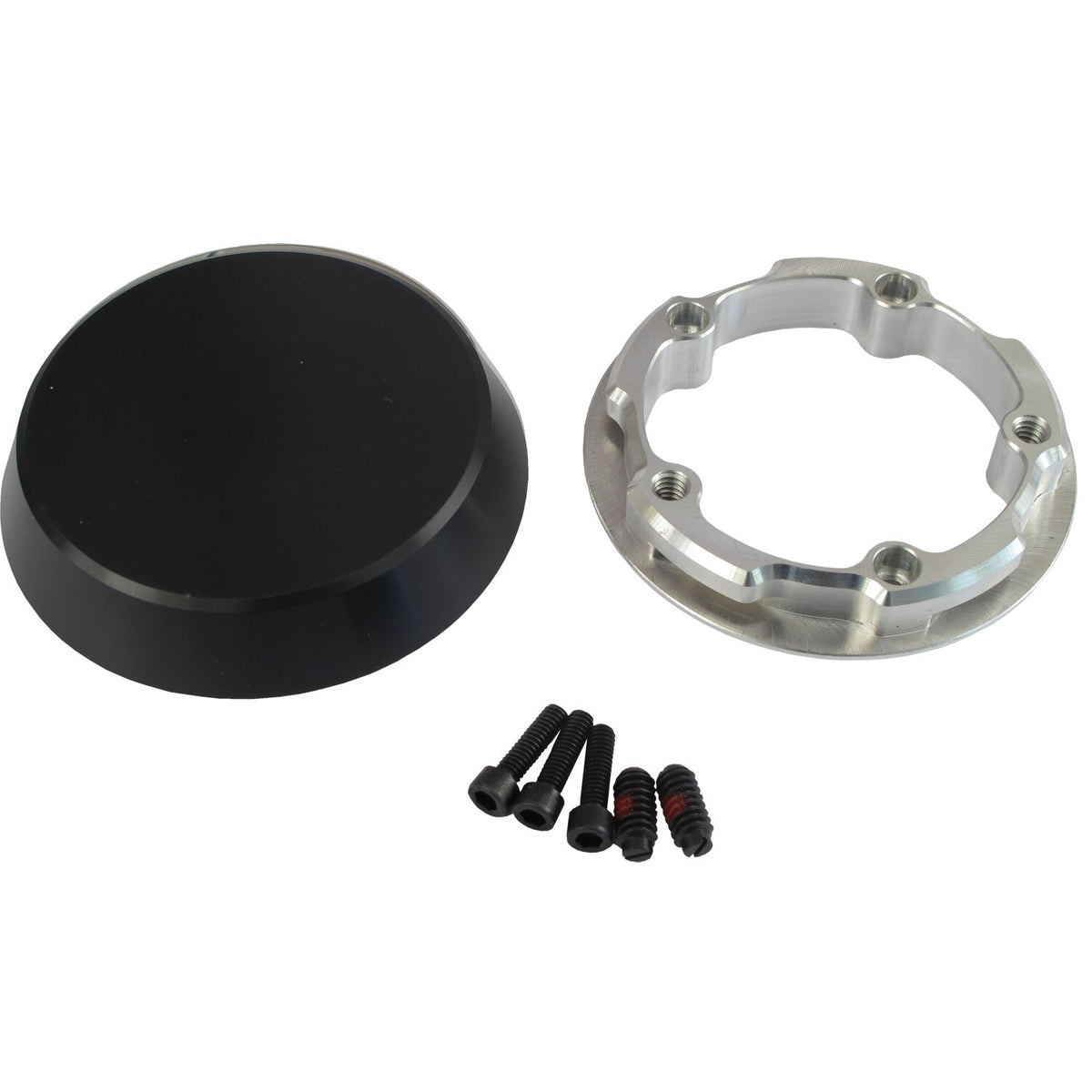 JIMS opbevaringslomme til Twin Cam, krom, Smooth