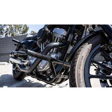Burly Brand Brawler crashbar-kit til XL Sportster, sort