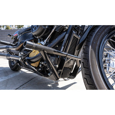 Burly Brand Brawler crashbar-sæt til M8 Softail, sort
