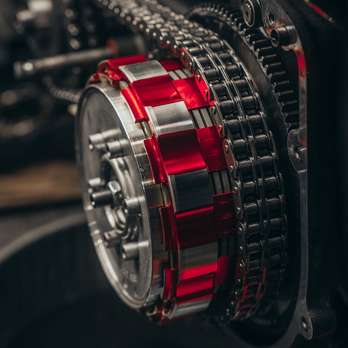 Trask Performance koblingskurv til Twin Cam, rød