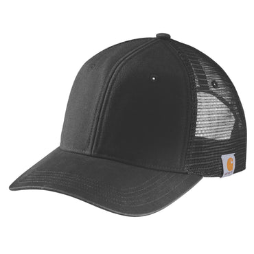 Carhartt kasket i canvas med mesh, sort