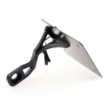 Cult-Werk, side mount license plate bracket black. DE Item No: 964987