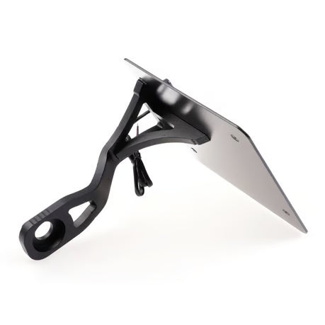 Cult-Werk, side mount license plate bracket black. DE Item No: 964987