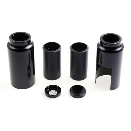 Cult-Werk, 6-piece fork tube cover kit Medium. Gloss black Item No: 965129