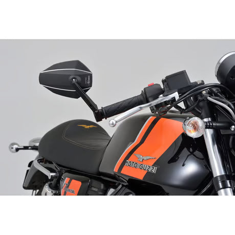 Daytona, bar end D-mirror. Number 7, long stem Item No: 968830